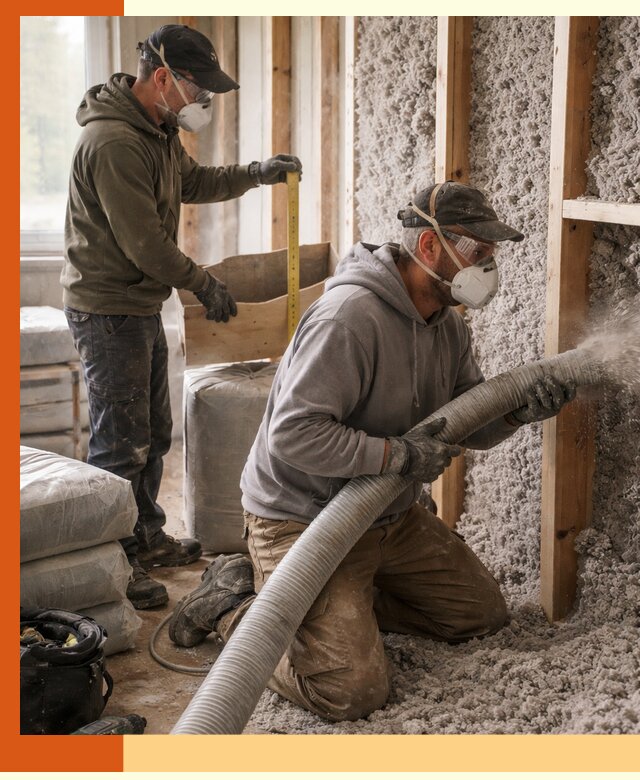 Утепление таунхауса эковатой в Каменске-Шахтинском для максимально теплых стен