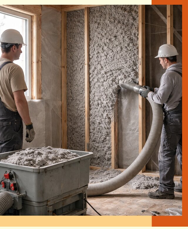 Утепление каркасного дома эковатой в Каменске-Шахтинском от 1854 руб. | ТепломастерКсш