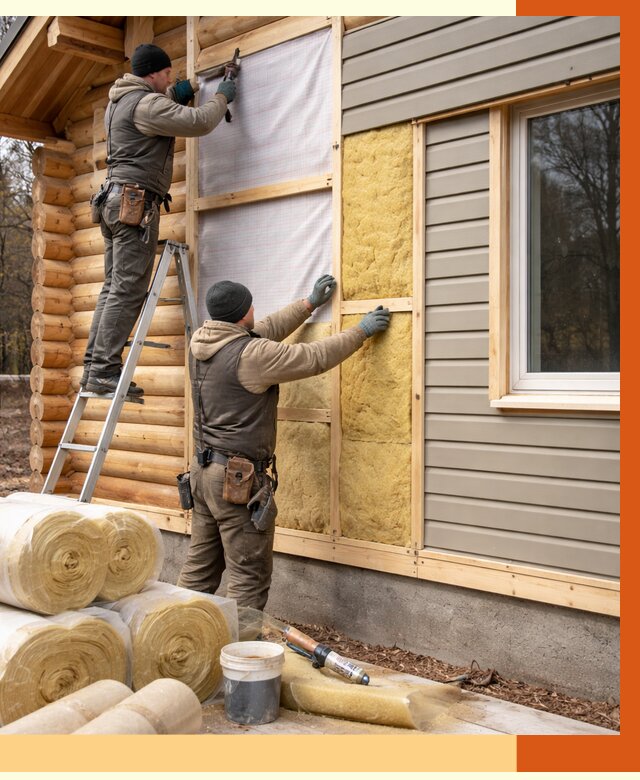 Утепление деревянного дома в Каменске-Шахтинском от 6387 руб./м2 — заказать работы | ТепломастерКсш