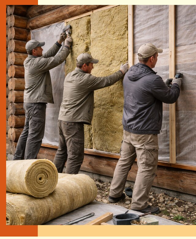 Утепление деревянного дома в Каменске-Шахтинском эффективными технологиями