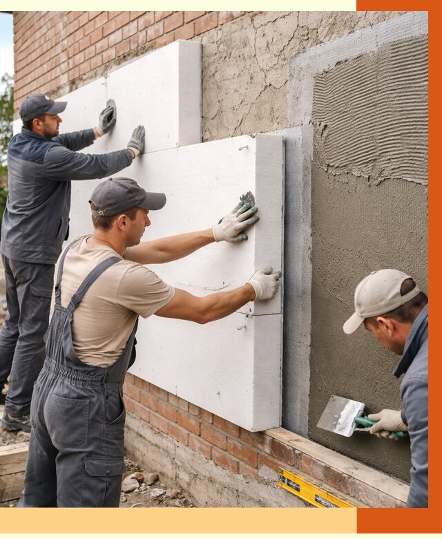 Утепление кирпичного дома в Каменске-Шахтинском от 4326 руб. под ключ | ТепломастерКсш