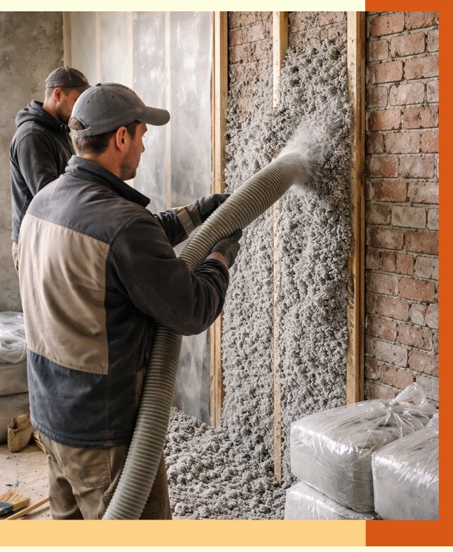 Утепление кирпичного дома эковатой в Каменске-Шахтинском от 2421 руб./м² | ТепломастерКсш