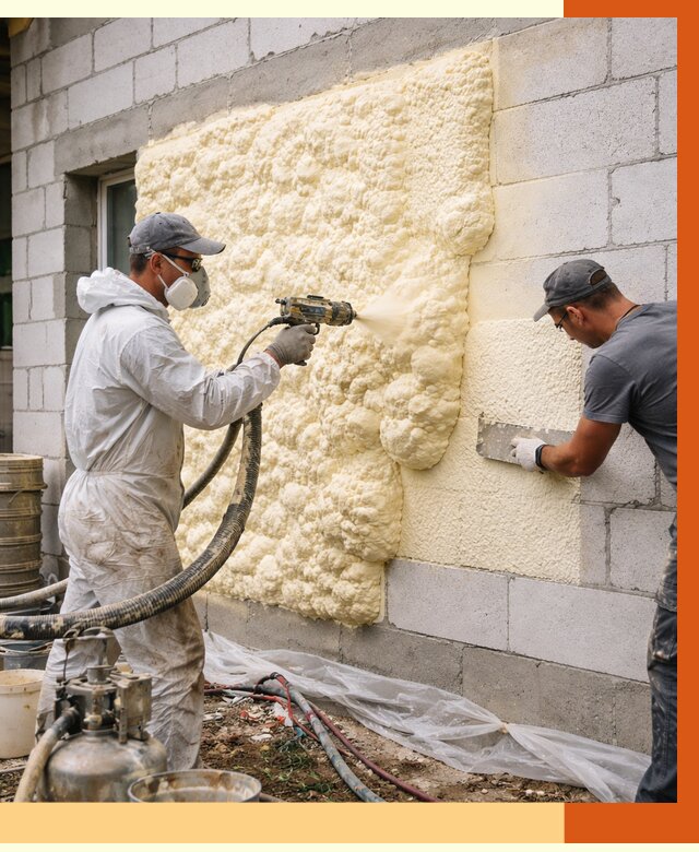 Утепление дома из газобетона ППУ в Каменске-Шахтинском от 4944 руб./м² под ключ | ТепломастерКсш