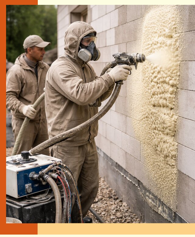 Утепление дома из газобетона ППУ в Каменске-Шахтинском — надежная теплоизоляция