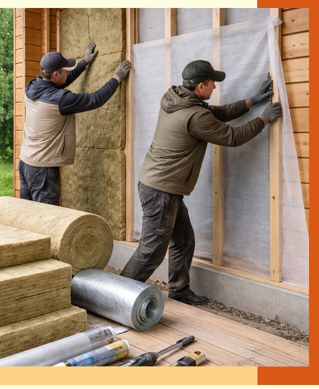 Утепление дома из двойного бруса в Каменске-Шахтинском от 4944 руб./м² — ТепломастерКсш под ключ