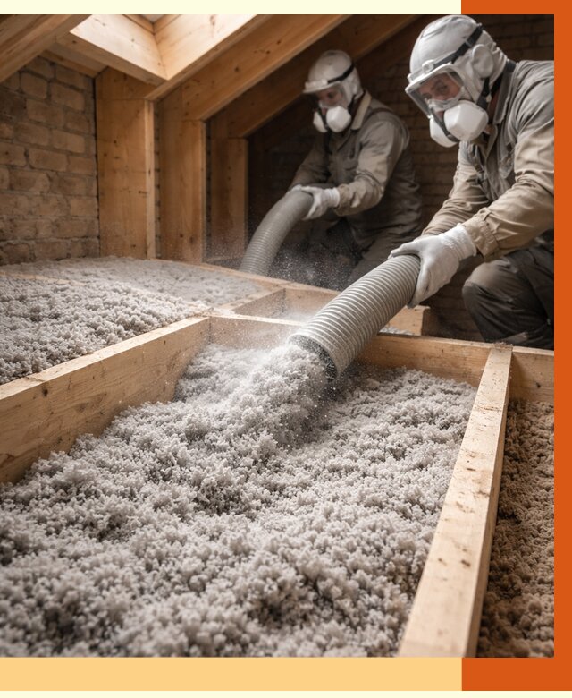 Утепление коттеджа эковатой в Каменске-Шахтинском от 2575 руб./м² — комплексная задувка и монтаж | ТепломастерКсш