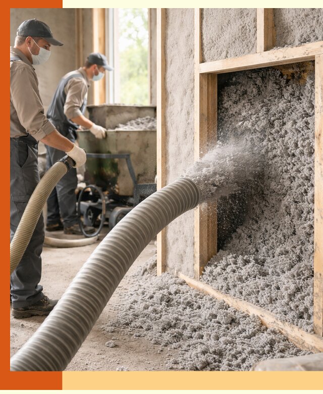 Утепление коттеджа эковатой в Каменске-Шахтинском с гарантией качества