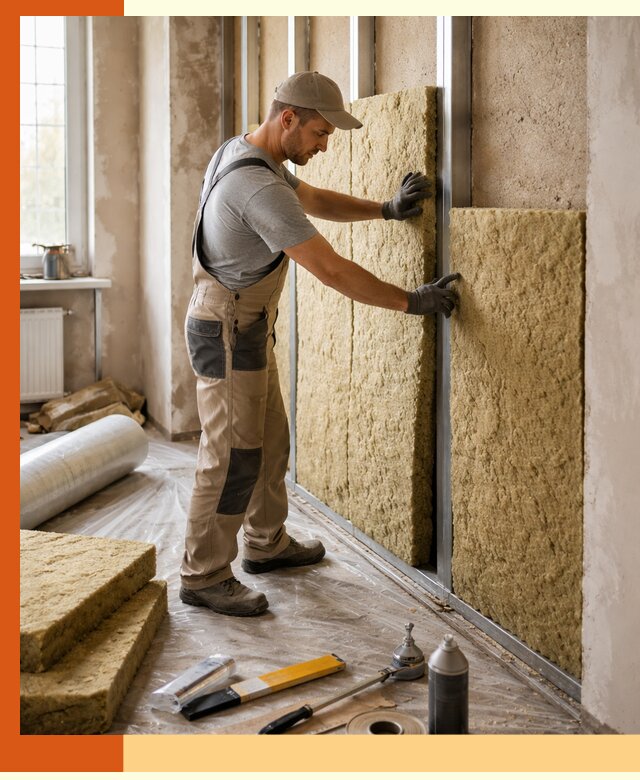 Утепление квартиры в Каменске-Шахтинском — комплексная теплоизоляция стен и полов