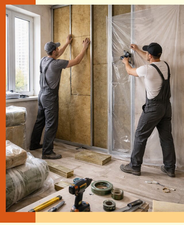 Утепление квартиры изнутри профессионально в Каменске-Шахтинском