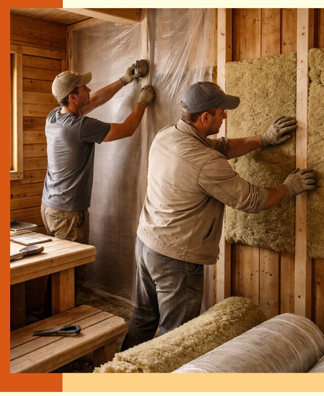 Утепление бани изнутри в Каменске-Шахтинском качественно и недорого