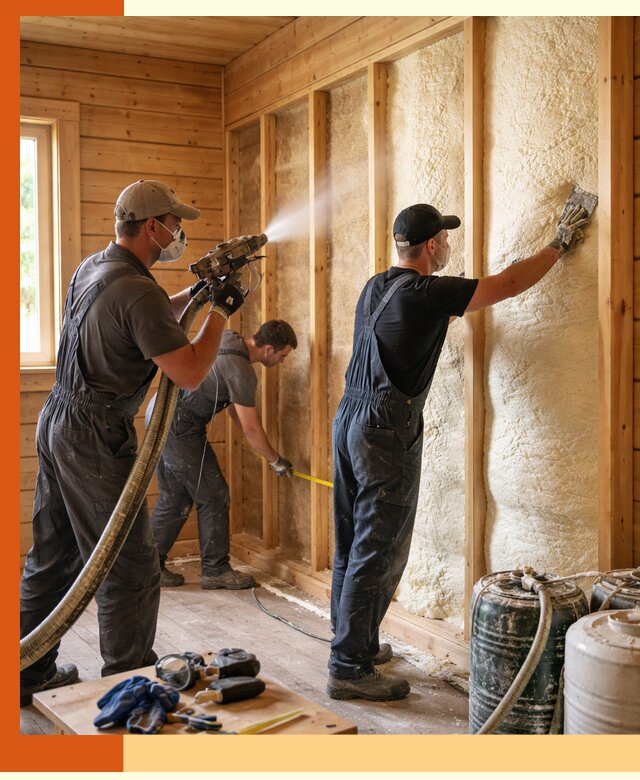 Утепление бани пенополиуретаном (ППУ) в Каменске-Шахтинском