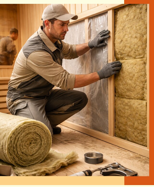 Утепление сауны изнутри в Каменске-Шахтинском от 6696 руб. за м2 | ППУ, под ключ — ТепломастерКсш