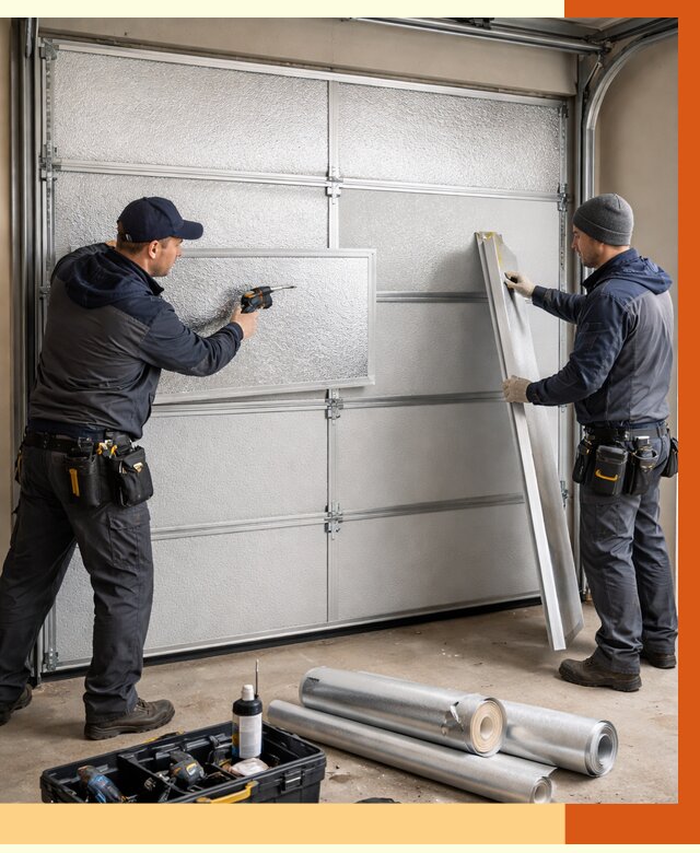 Утепление гаражных ворот в Каменске-Шахтинском от 8086 руб/м2 — надежно и быстро | ТепломастерКсш