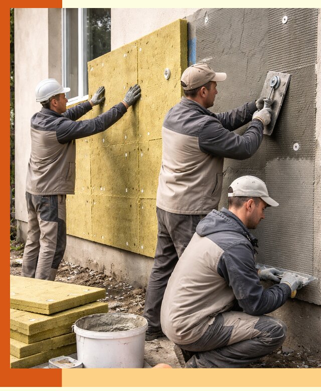 Утепление фасада под штукатурку в Каменске-Шахтинском — энергоэффективная технология