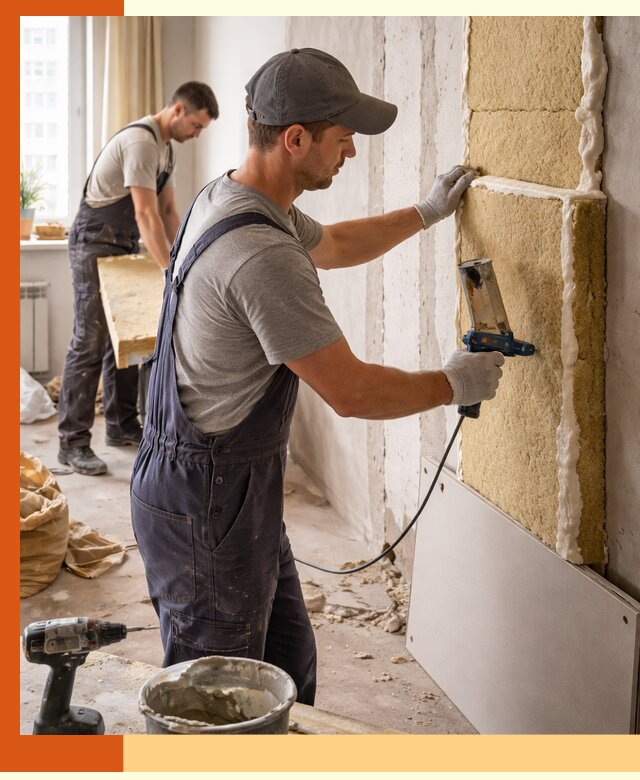 Утепление стен изнутри в Каменске-Шахтинском — качественно и эффективно