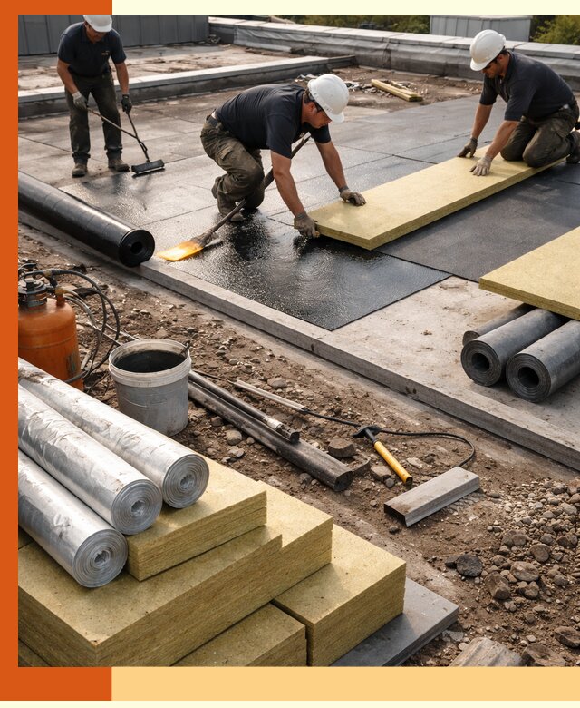 Утепление плоской крыши в Каменске-Шахтинском — надежная теплоизоляция и герметизация