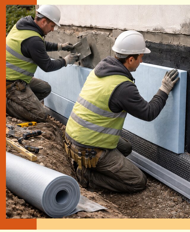 Утепление фундамента снаружи в Каменске-Шахтинском — профессиональная теплоизоляция