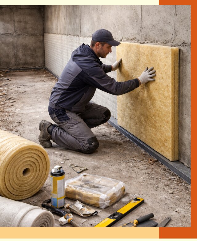 Утепление фундамента изнутри в Каменске-Шахтинском от 4326 руб./м2 — работы под ключ | ТепломастерКсш