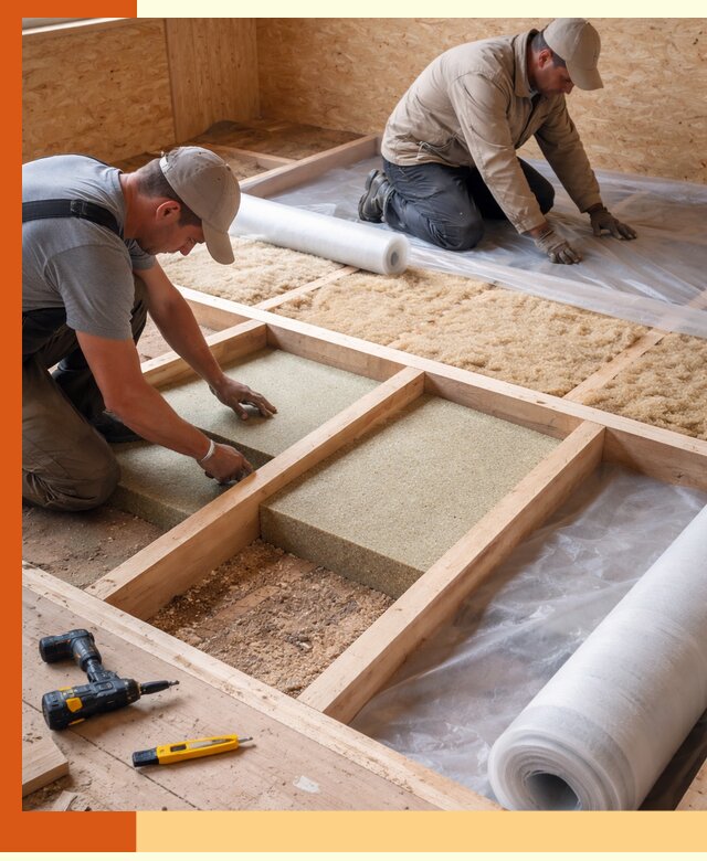 Профессиональное утепление деревянного пола в Каменске-Шахтинском