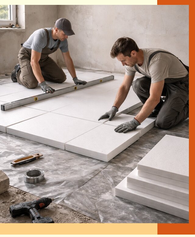 Утепление бетонного пола в Каменске-Шахтинском от 2575 руб/м2 — монтаж и цена | ТепломастерКсш