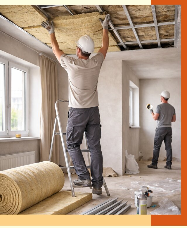 Утепление потолка в частном доме в Каменске-Шахтинском от 979 руб./м² — работы под ключ | ТепломастерКсш