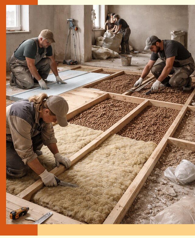 Утепление перекрытий жилых и промышленных зданий в Каменске-Шахтинском