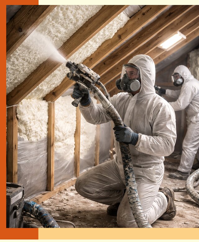 Утепление чердака пенополиуретаном (ППУ) в Каменске-Шахтинском