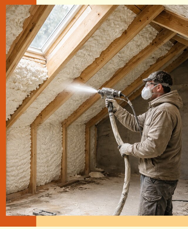 Утепление мансарды ППУ в Каменске-Шахтинском быстро и надежно