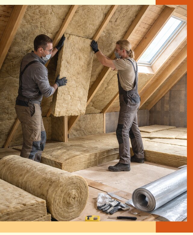 Утепление мансарды минватой в Каменске-Шахтинском от 4326 руб./м2 — монтаж и пароизоляция | ТепломастерКсш