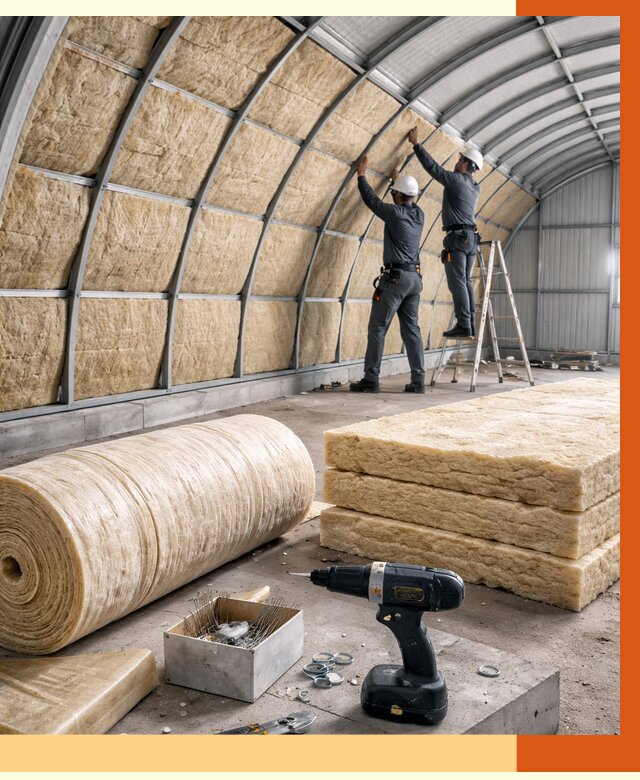 Утепление арочного ангара в Каменске-Шахтинском от 3296 руб./м2 под ключ | ТепломастерКсш