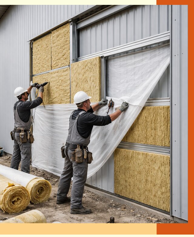 Утепление металлического склада в Каменске-Шахтинском от 4635 руб/м2 — комплексное утепление под ключ | ТепломастерКсш