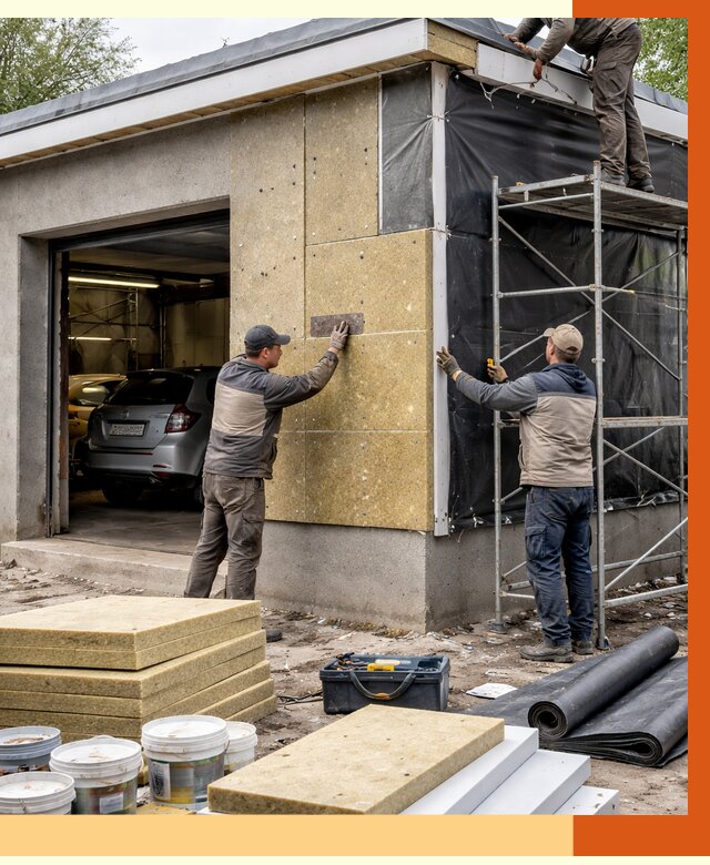 Утепление автосервиса в Каменске-Шахтинском ппу, пеноизоляция, от 14936 руб/м2 — ТепломастерКсш