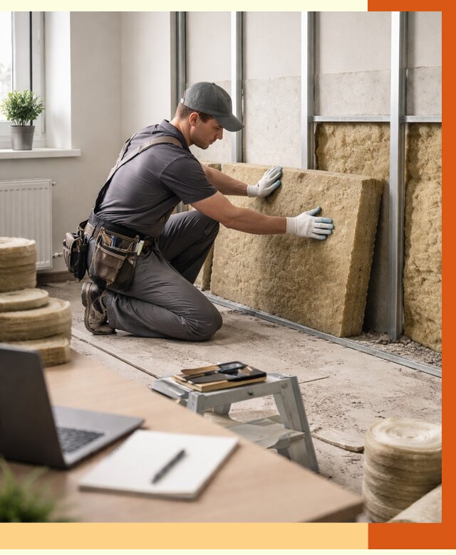 Утепление офиса в Каменске-Шахтинском от 4635 руб/м2 — комплексное утепление офиса под ключ | ТепломастерКсш