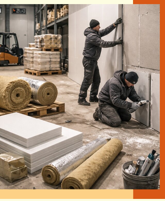 Утепление холодного склада в Каменске-Шахтинском от 8756 руб/м2 — комплексное под ключ | ТепломастерКсш