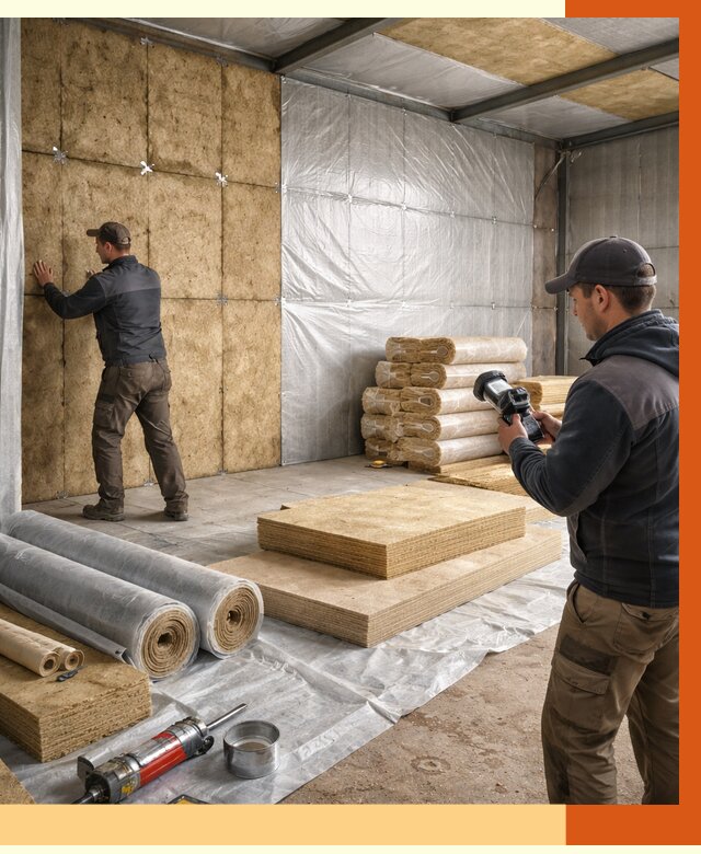 Утепление теплого склада в Каменске-Шахтинском под ключ от 11846 руб/м² | ТепломастерКсш