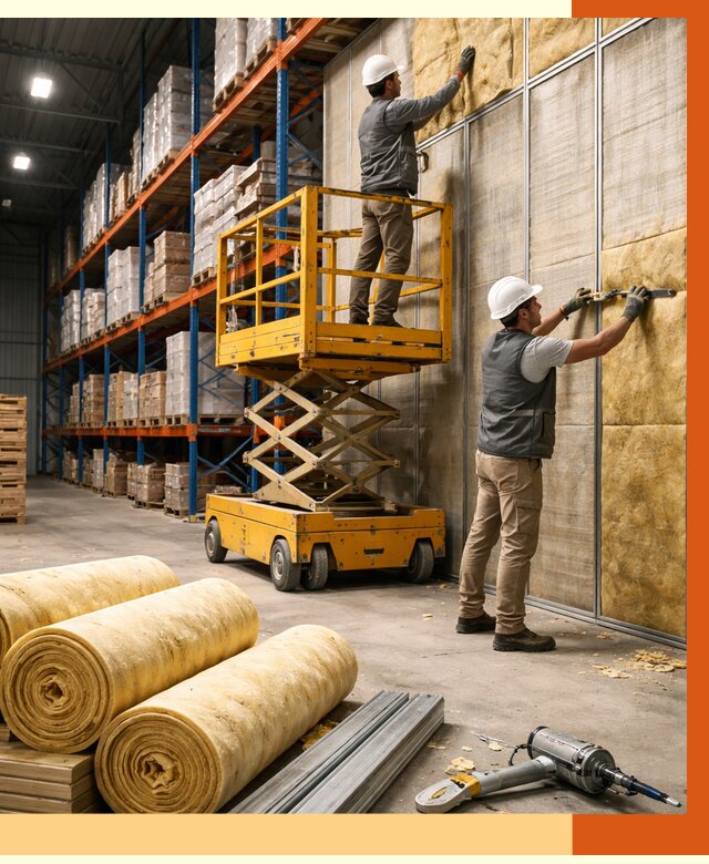 Утепление торгового склада в Каменске-Шахтинском от 3296 руб/м2 — комплексно и под ключ | ТепломастерКсш