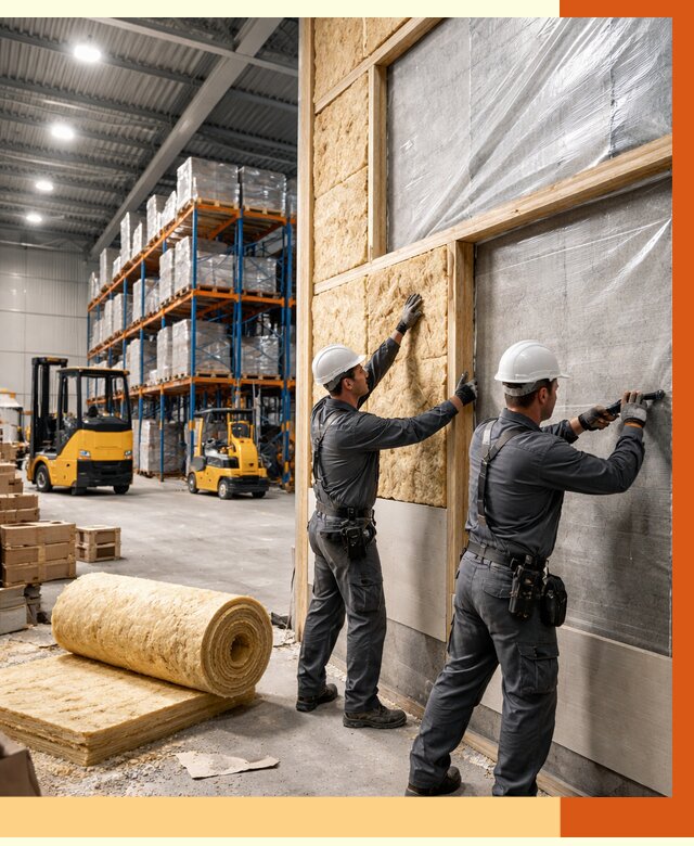 Утепление склада с техникой в Каменске-Шахтинском от 4326 руб./м2 — комплексно под ключ | ТепломастерКсш