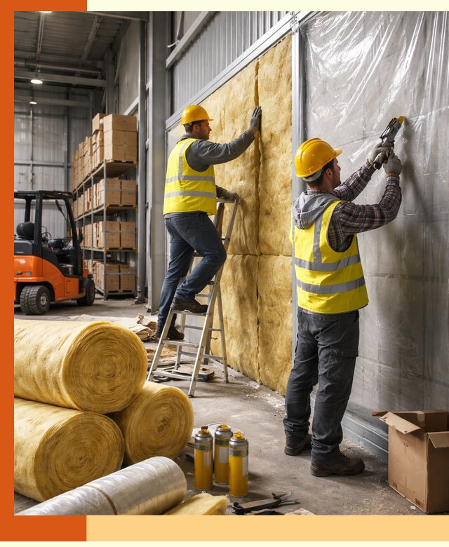 Утепление склада с техникой в Каменске-Шахтинском под ключ