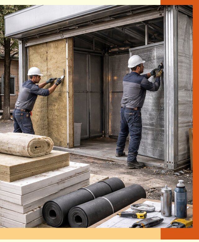 Утепление павильона шаурма в Каменске-Шахтинском под ключ от 1236 руб. за м² | ТепломастерКсш