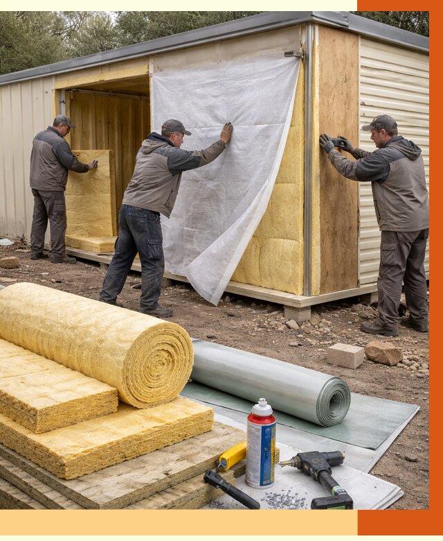 Утепление строительной бытовки в Каменске-Шахтинском от 12876 руб. под ключ | ТепломастерКсш
