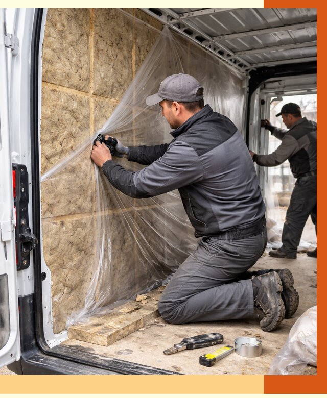 Утепление фургона в Каменске-Шахтинском от 16997 руб/м2 — утепление фургона ППУ и кузова | ТепломастерКсш