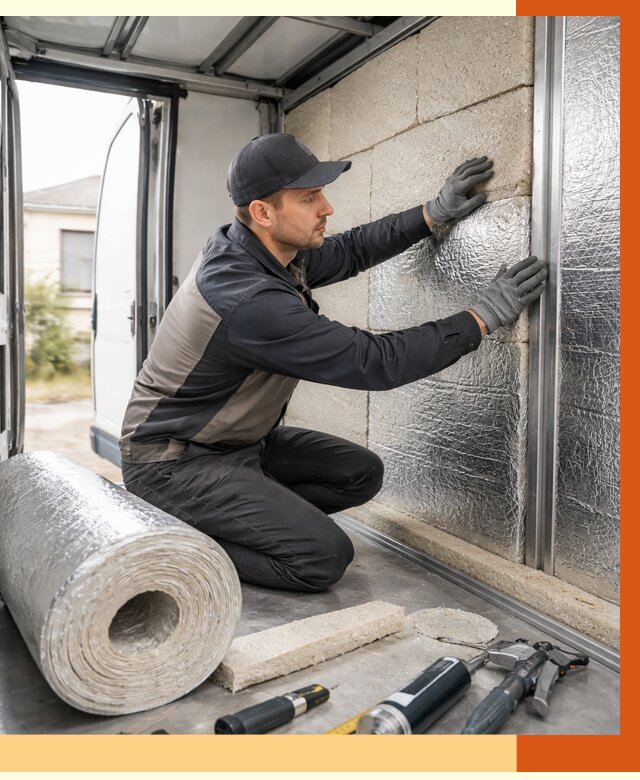 Утепление фургона рефрижератора в Каменске-Шахтинском от 12876 руб./м² под ключ | ТепломастерКсш