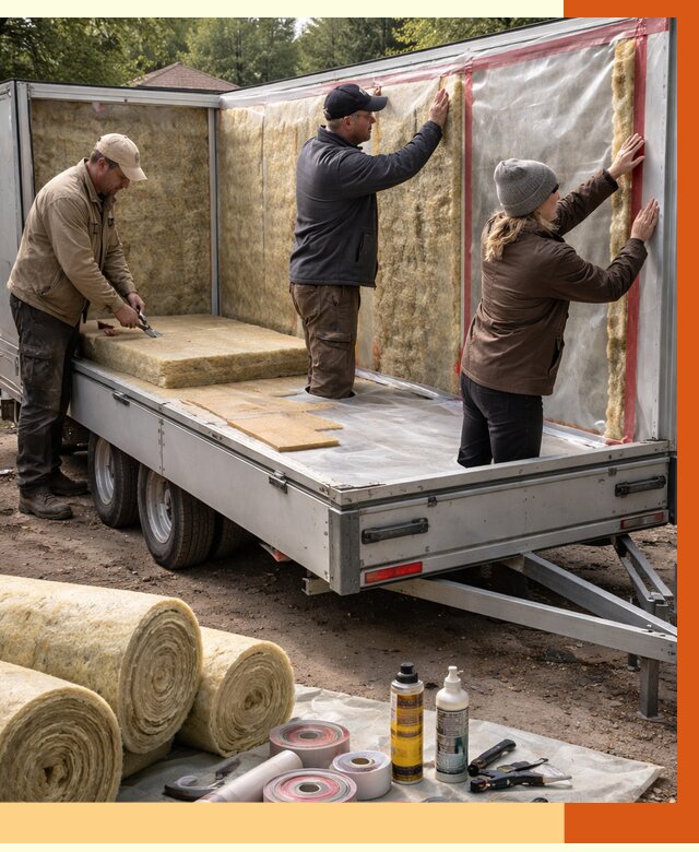 Утепление прицепа в Каменске-Шахтинском под ключ от 12876 руб. — комплекс от ТепломастерКсш