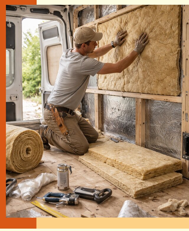 Утепление кемпера под ключ в Каменске-Шахтинском с гарантией качества