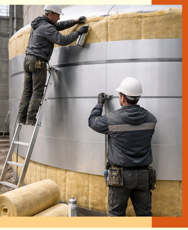 Утепление цистерны в Каменске-Шахтинском пенополиуретаном от 14936 руб. под ключ | ТепломастерКсш