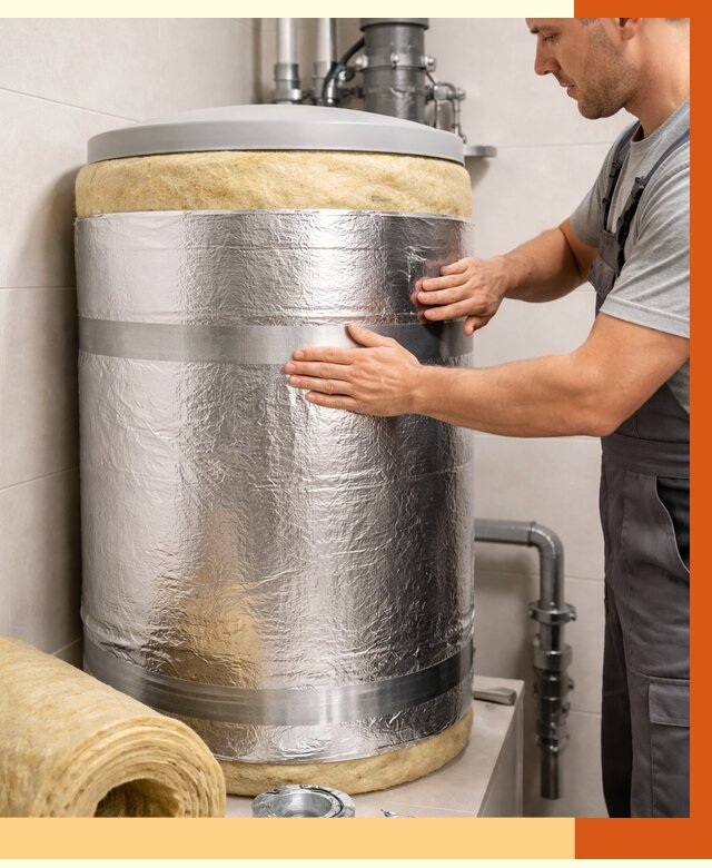 Утепление бойлера в Каменске-Шахтинском от 4635 руб. под ключ | Утепление ППУ | ТепломастерКсш