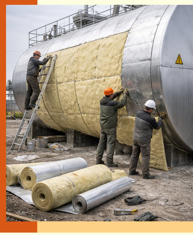 Утепление резервуаров с топливом в Каменске-Шахтинском надежно и экономично