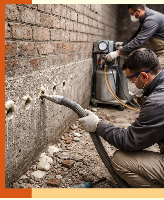 Заполнение колодцевой кладки ППУ в Каменске-Шахтинском быстро и герметично