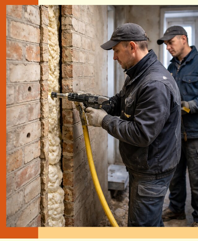 Межстеновое утепление пенополиуретаном в Каменске-Шахтинском