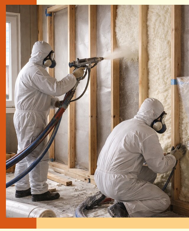 Утепление каркасной стены ППУ в Каменске-Шахтинском для домов и коттеджей